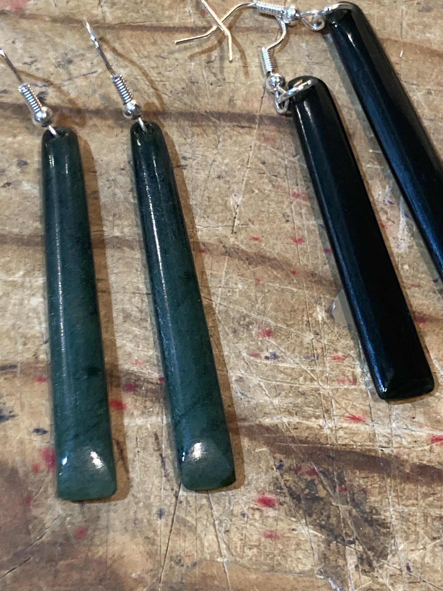 Pounamu Toki Drop Earrings