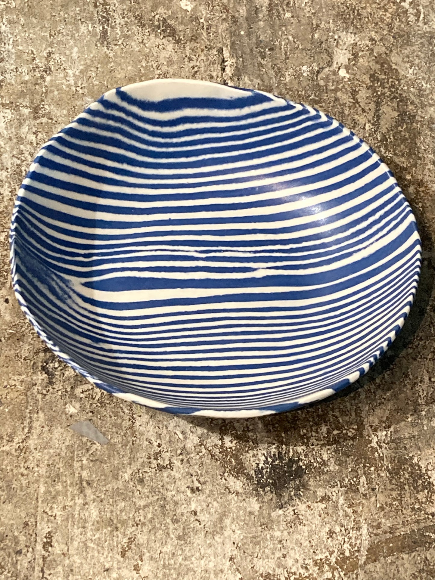 Nerikomi Salad Bowl Striped