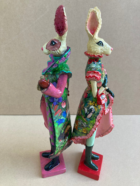 Mr Graze & Mrs Grove - Mixed Media Sculptures