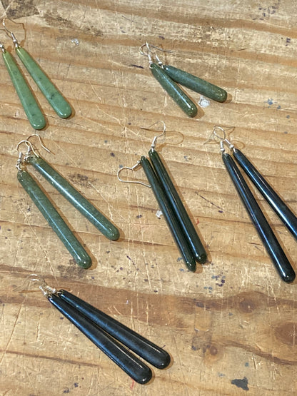 Pounamu Toki Drop Earrings