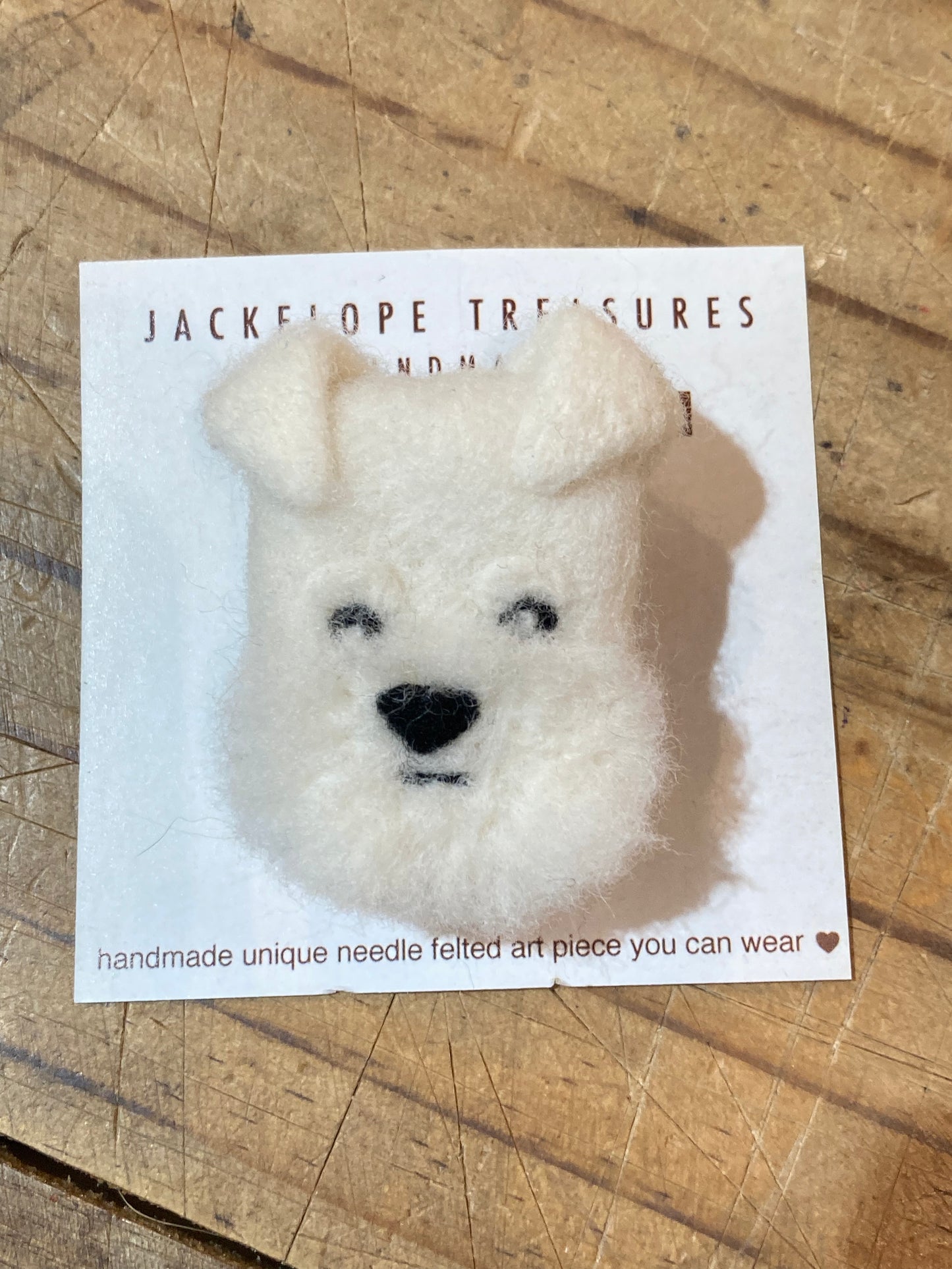 Dog Face Brooch
