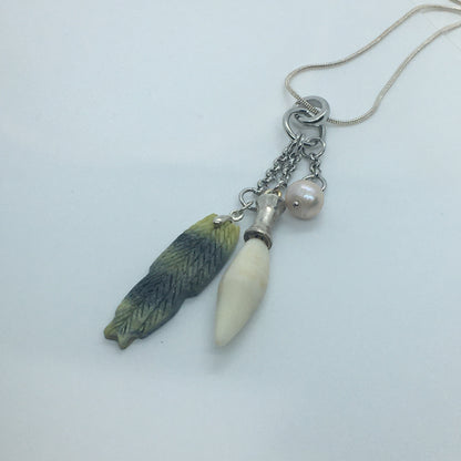 Chatelaine Whalebone Pendant