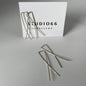 Silver Paperclip Earrings