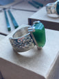 Triangle Facet Pounamu Kongoi Cuff Ring