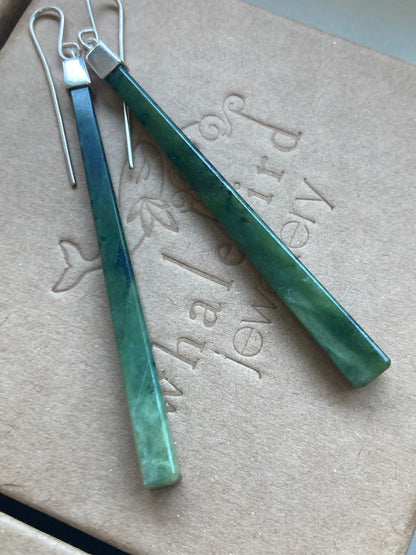 Medium Capped Pounamu Earrings