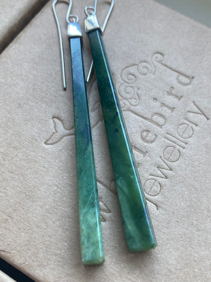 Medium Capped Pounamu Earrings