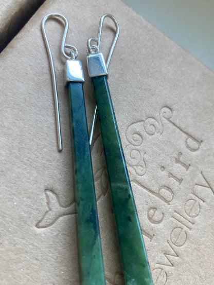 Medium Capped Pounamu Earrings