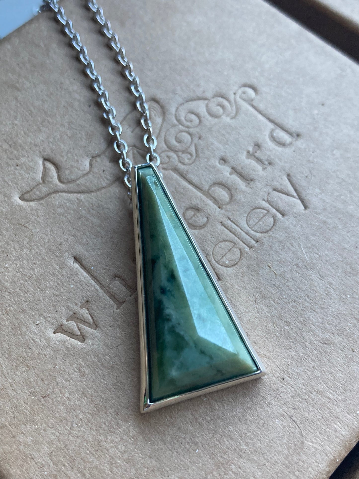 Triangle Facet Pounamu Necklace
