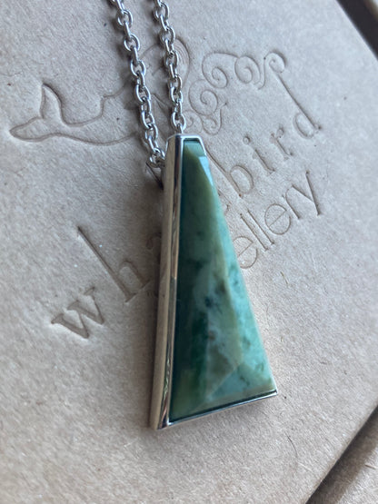 Triangle Facet Pounamu Necklace