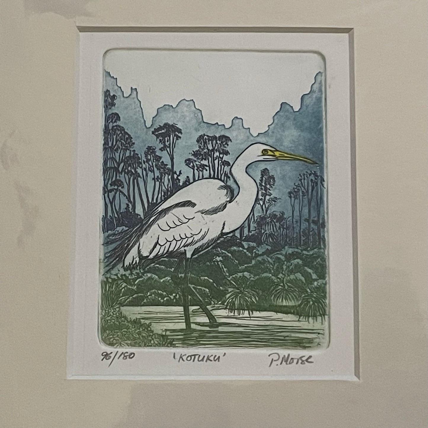 Kotuku Limited Edition Etching