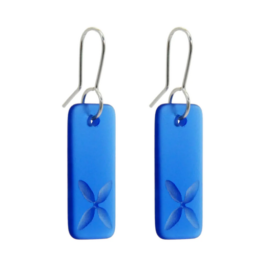 Blue Tapa Earrings