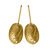 Baby Gold Pāua Shell Earrings