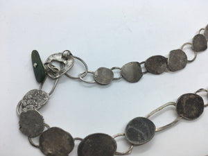 Recycled Silver and Pounamu Necklace