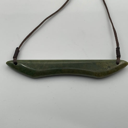 Wave Plate Pounamu Pendant