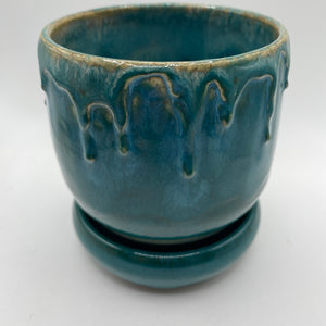 Ceramic Planter Pot and Saucer Set