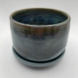 Ceramic Planter Pot and Saucer Set