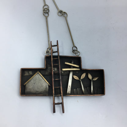 Suburban Still Life Wearable Art - Pendant