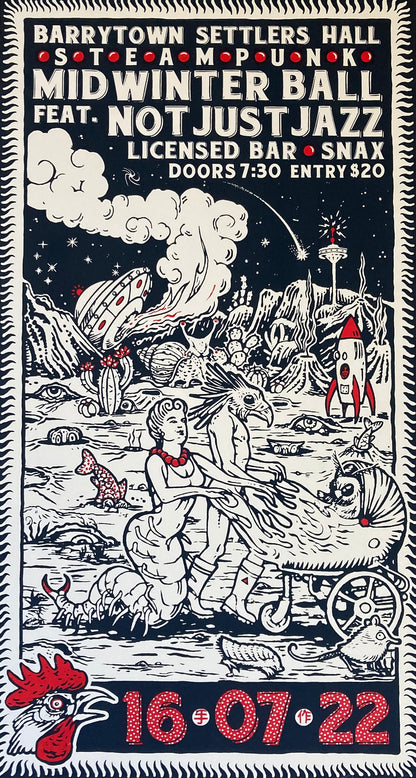 Gig Posters - Hand pulled Serigraph