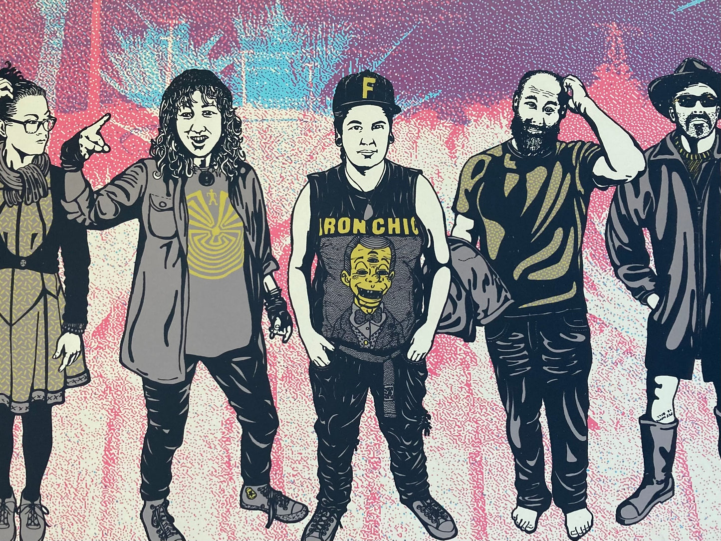 The Locals - Hand pulled Serigraph