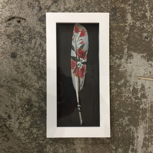 Pohutakawa Flowers- Painted Feather