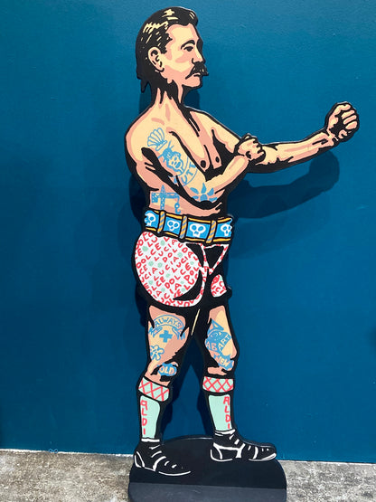 Tommy Sullivan - Screenprinted Plywood Statue