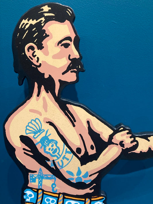Tommy Sullivan - Screenprinted Plywood Statue