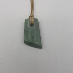 Small Unbound Toki Pounamu Pendant