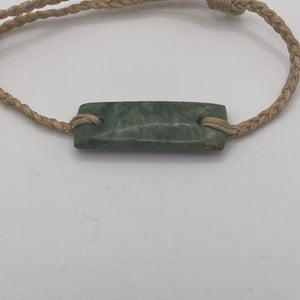 Pounamu Bracelets - Tan Cord