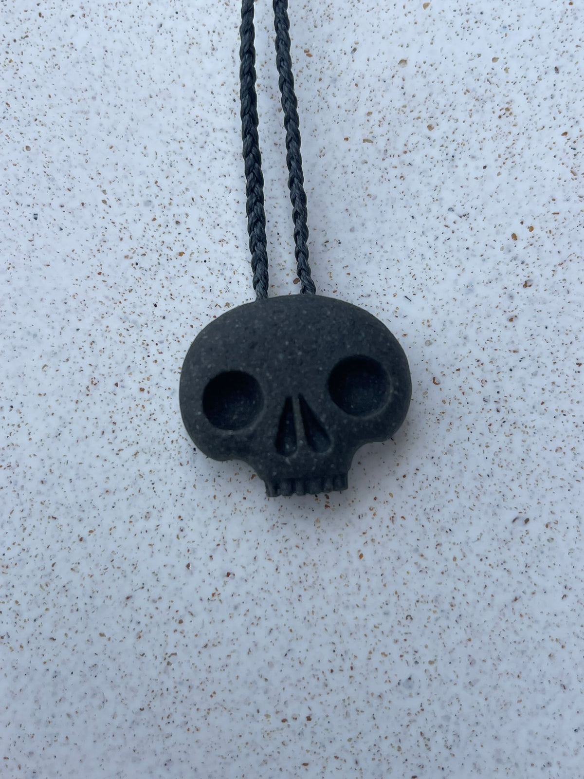 Memento Mori Skull Pendant - Onewa/Greywacke - Small