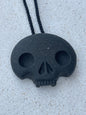 Memento Mori Dark Skull Pendant - Onewa/Greywacke