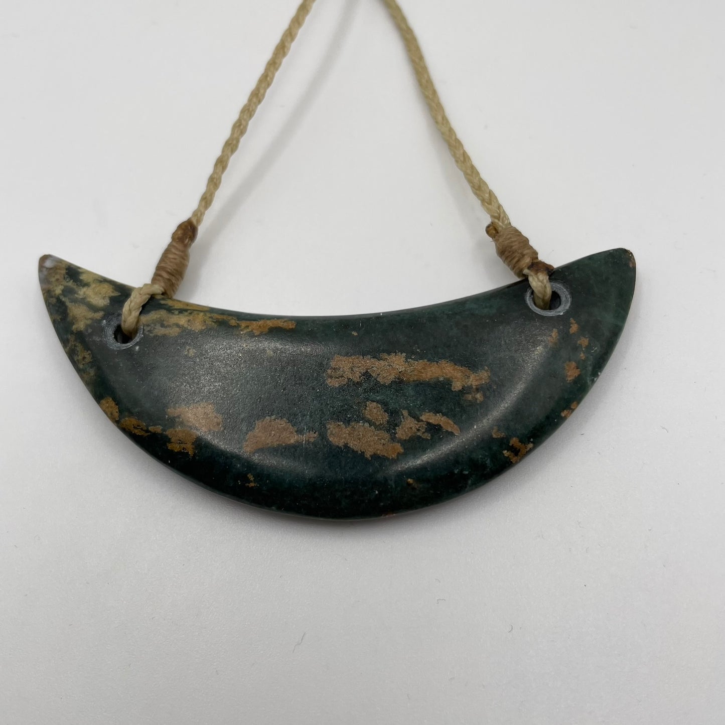 Breast Plate Kawakawa Flower Pounamu Pendant