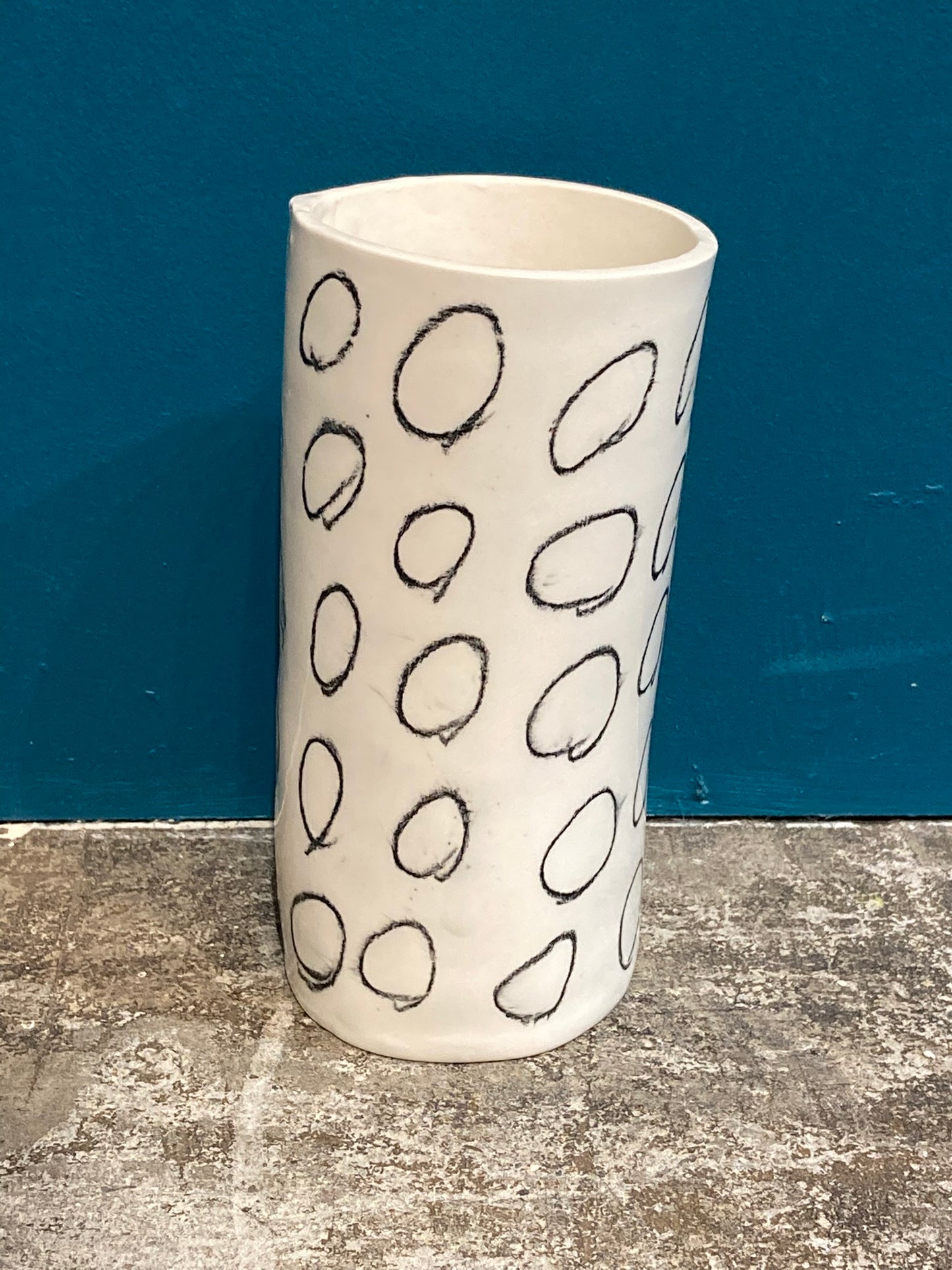 SOS Ceramic Tall Vases