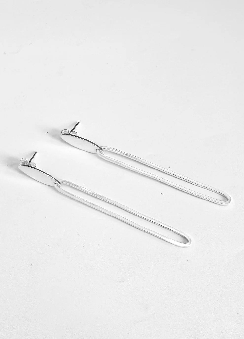 Oblong Hoop Earrings