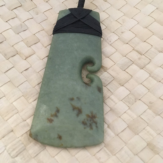 Toki with Koru - West Coast Pounamu