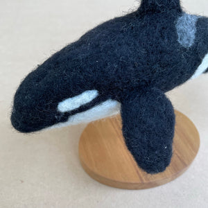 Orca - Needlefelted Sculpture