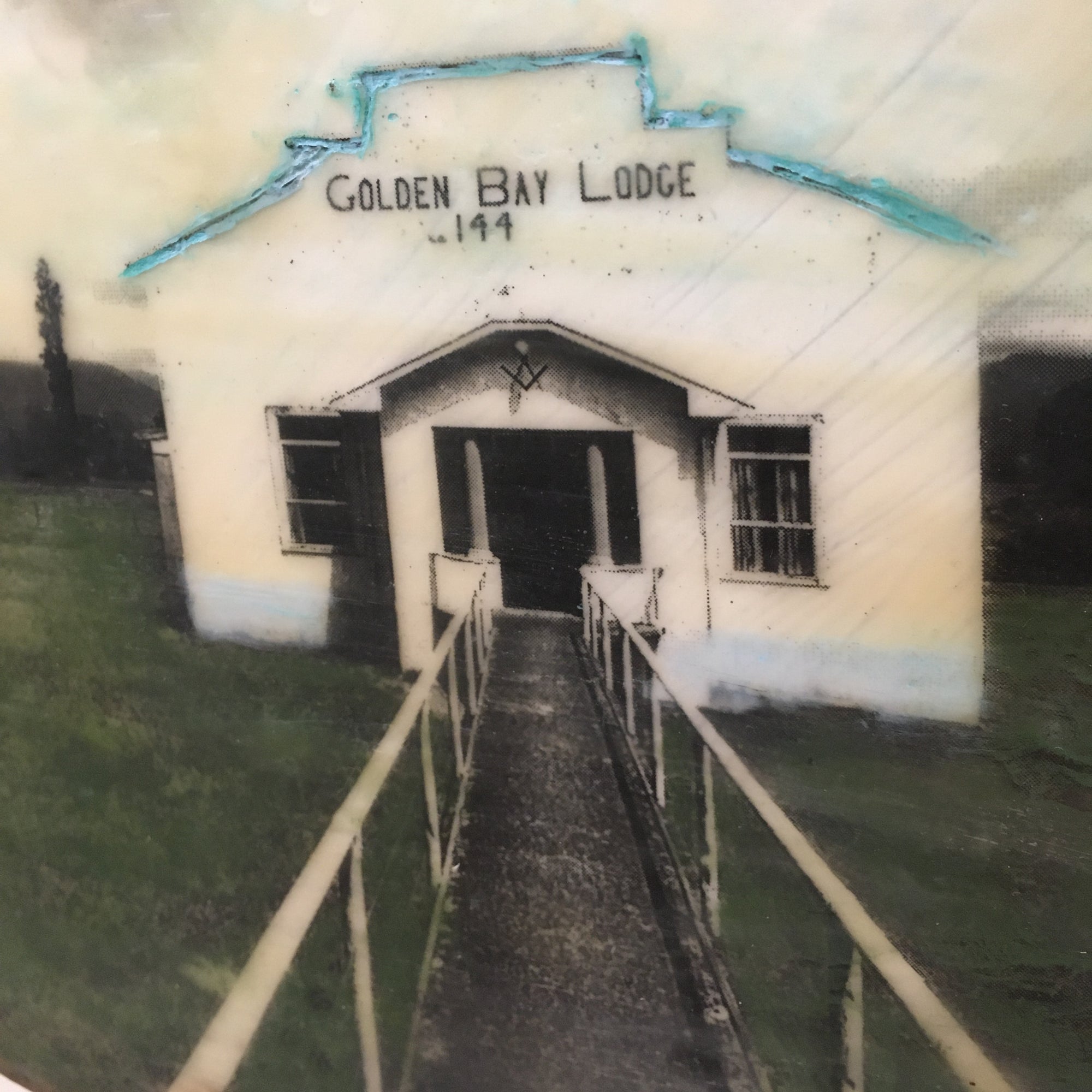 Golden Bay Lodge - The Masons - Encaustic Artwork