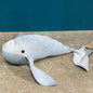 Recycled Denim Whale Soft Toy