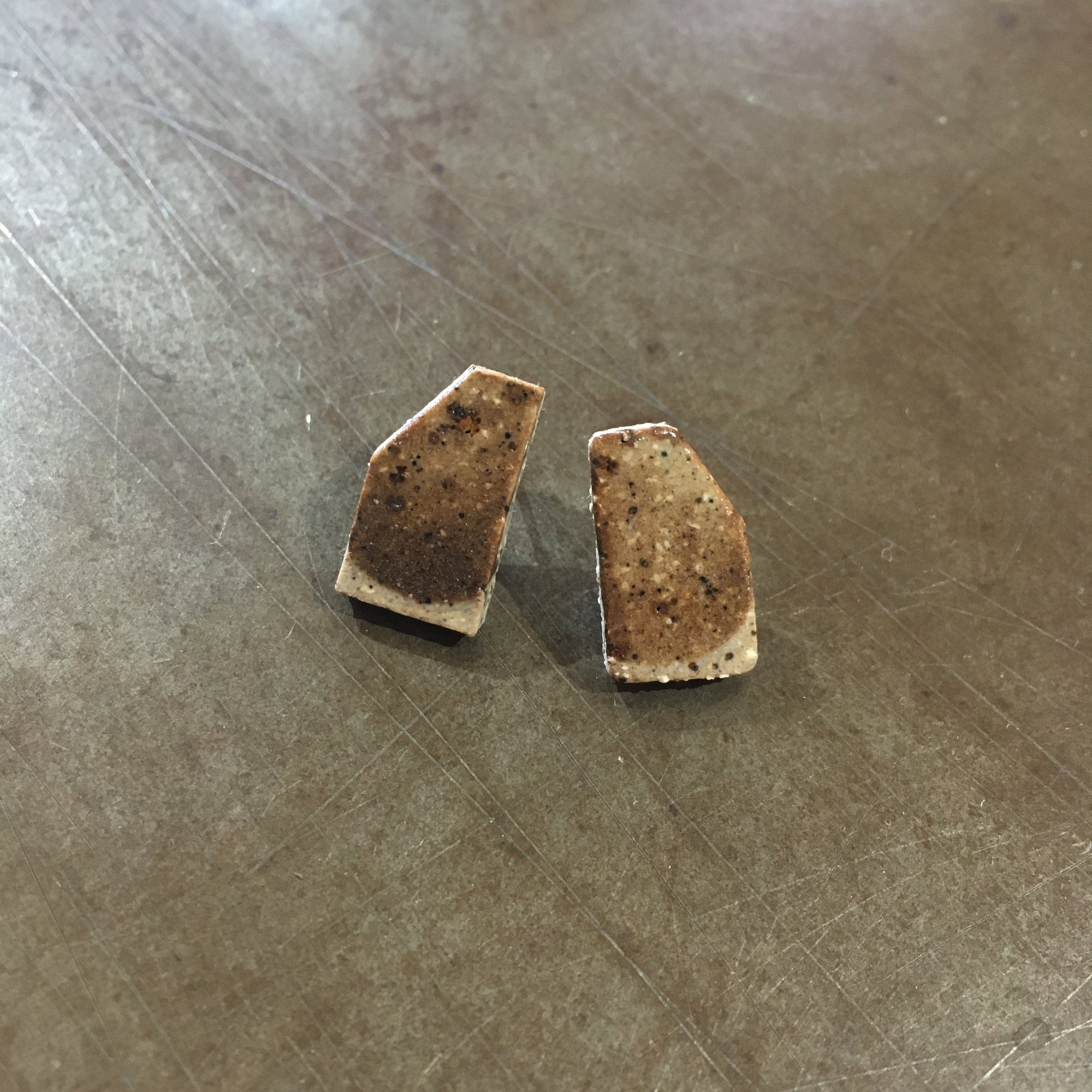 Fragment Ceramic Earrings - Earth