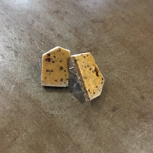 Fragment Ceramic Earrings - Clay