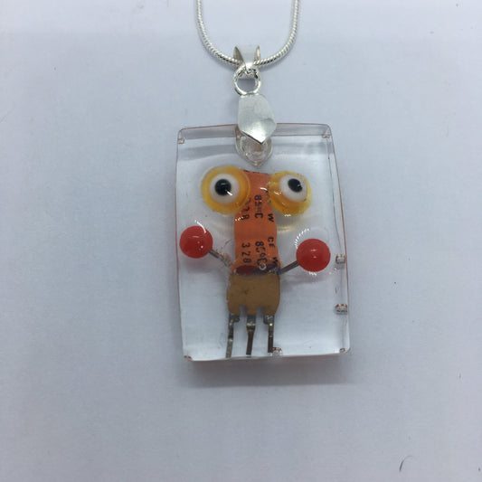 Cryobot Necklace - Orangey