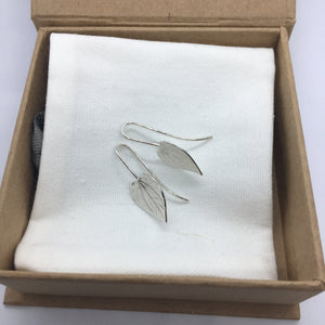 Kawakawa Drop Earrings - Silver