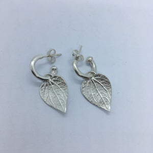 Kawakawa Hoop Earrings - Silver