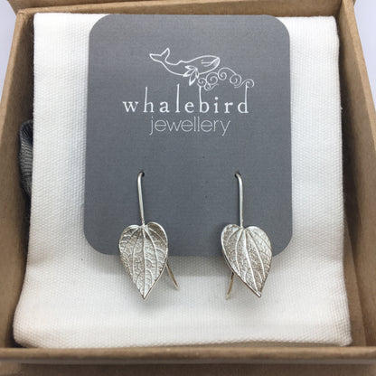 Kawakawa Drop Earrings - Silver