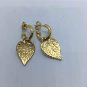 Kawakawa Hoop Earrings - Gold Plated