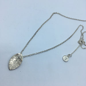 Leaf Necklace - Silver