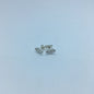 Leaf Stud Earrings - Silver