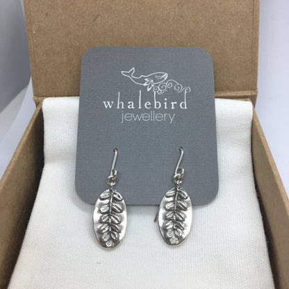 Kowhai Drop Earrings - Silver