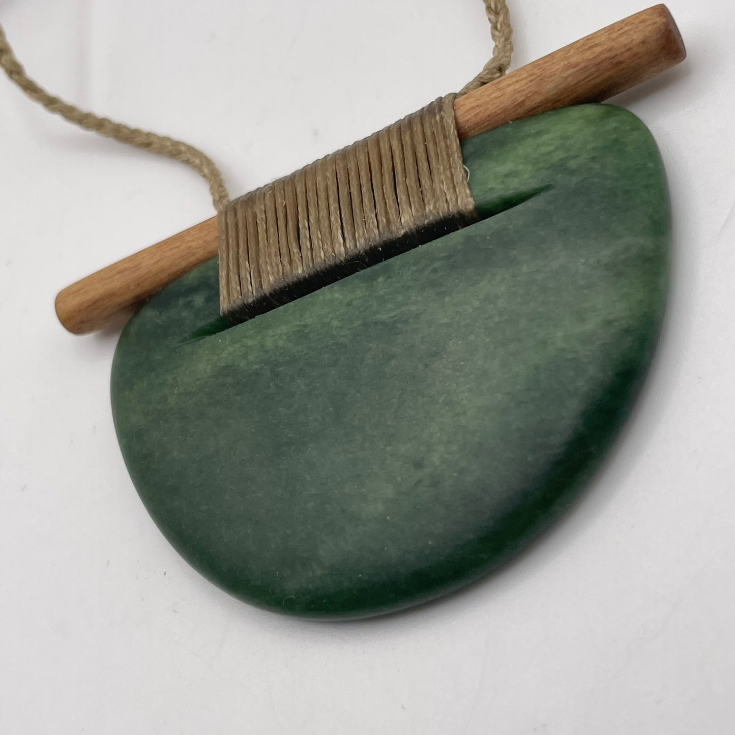 Scandinesian Breastplate Pendant with Raukaraka Pounamu