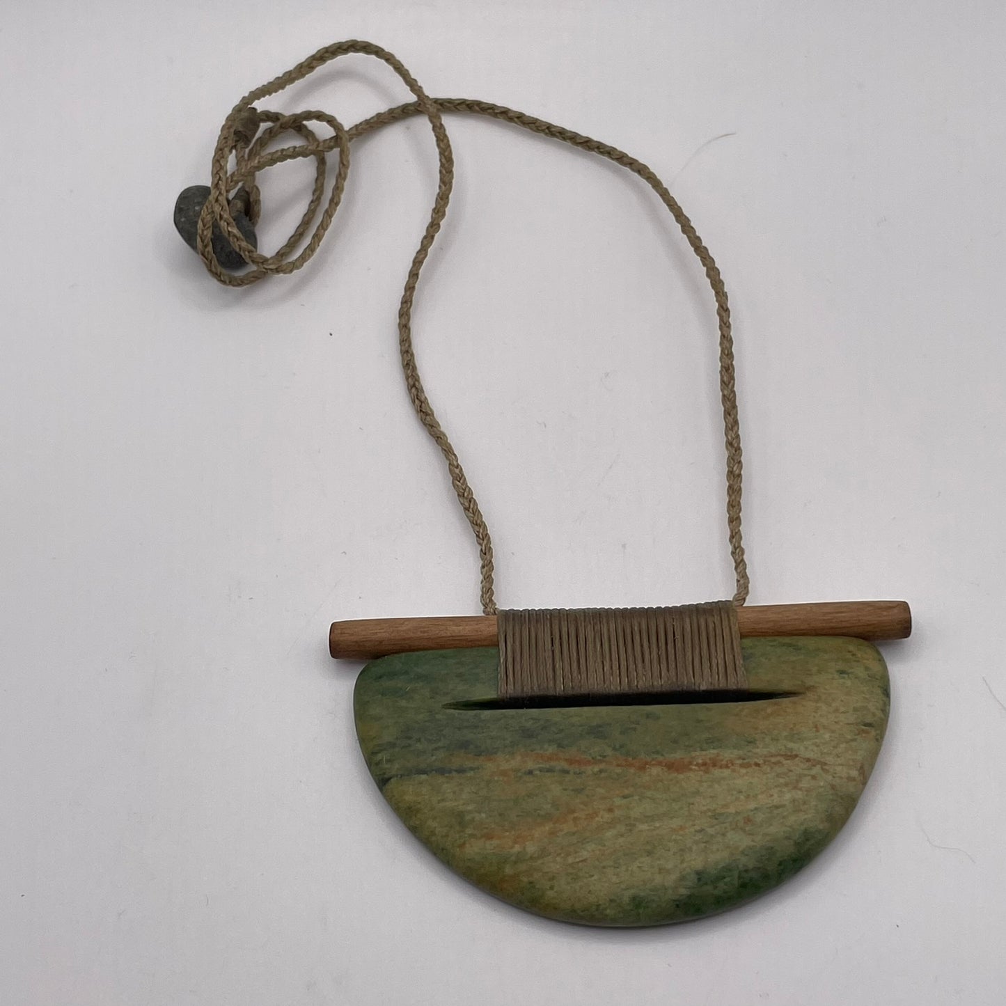 Scandinesian Breastplate Pendant with Raukaraka Pounamu