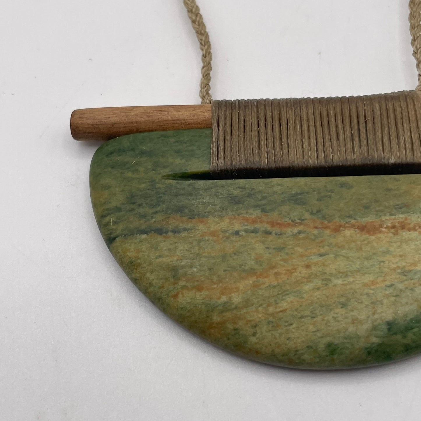 Scandinesian Breastplate Pendant with Raukaraka Pounamu